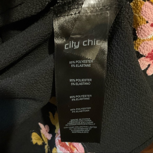 City Chic Floral Top Size AU 24 $17 🌺 - Picture 7 of 15